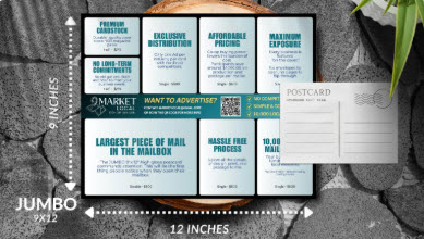 9x12 Jumbo Postcard